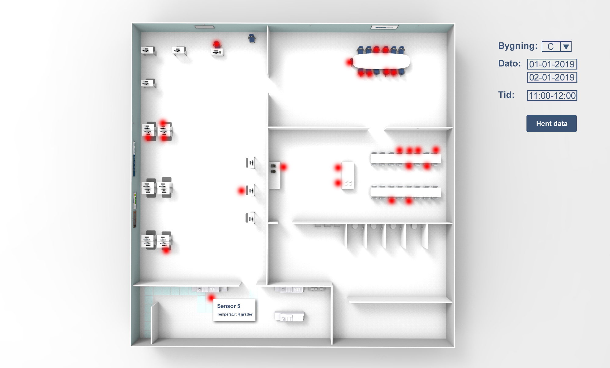 Temperatursensor backend